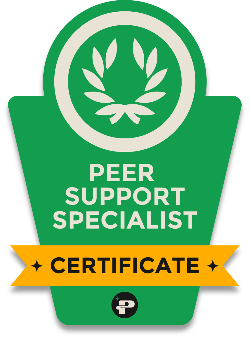 Peer Specialist Core Training certificate badge